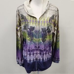 Avenue Cream And Colorful Shade Jacket